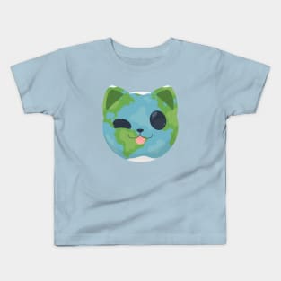 Earth Cat Kids T-Shirt